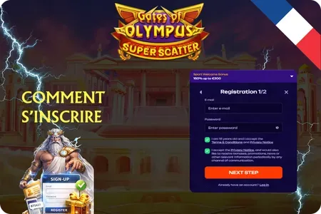 Gates of Olympus Super Scatter France Comment s'inscrire