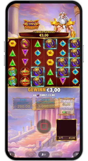 Start der Walzen und Multiplikatoren in Gates of Olympus Super Scatter